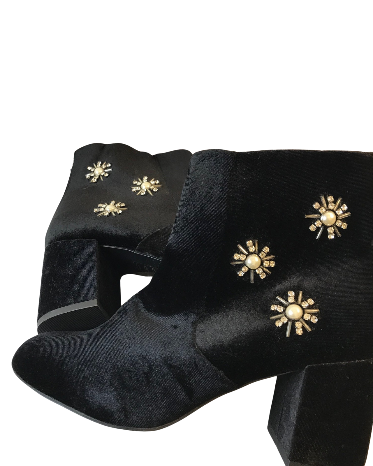 Boots en velours à strass Pointure 41