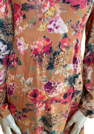 🌸 Robe fleurie décolleté V – 🌿 Taille 36