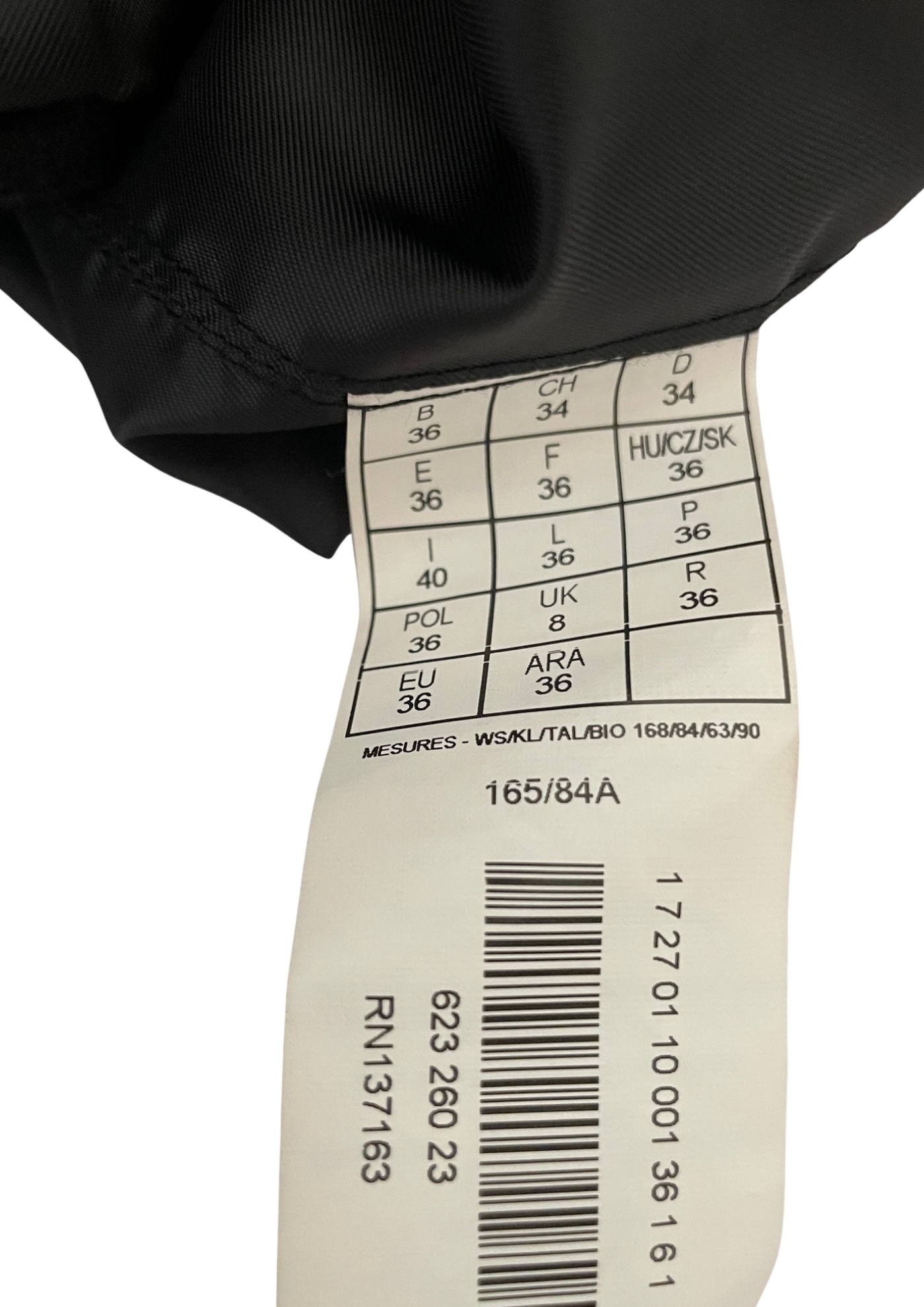 ✨🖤 Veste chic noire bi-matière – Taille 36 🖤✨