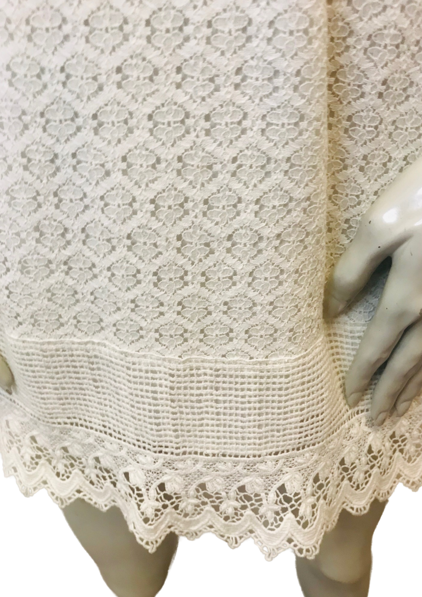 Robe Courte Bustier Dentelle Blanche Taille 36 👗🤍