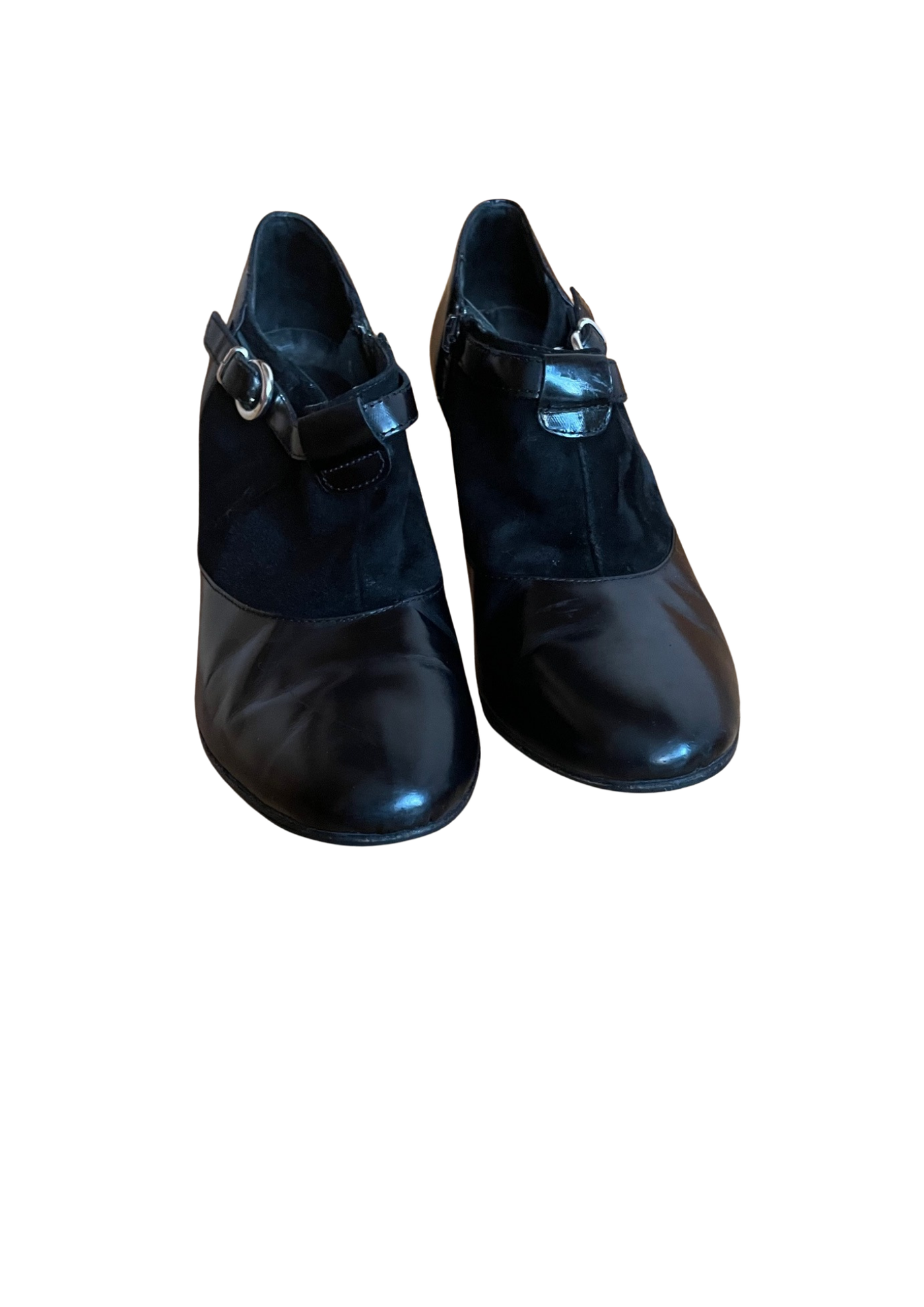 🖤 Low boots  – Cuir & daim noir Pointure 37 👢