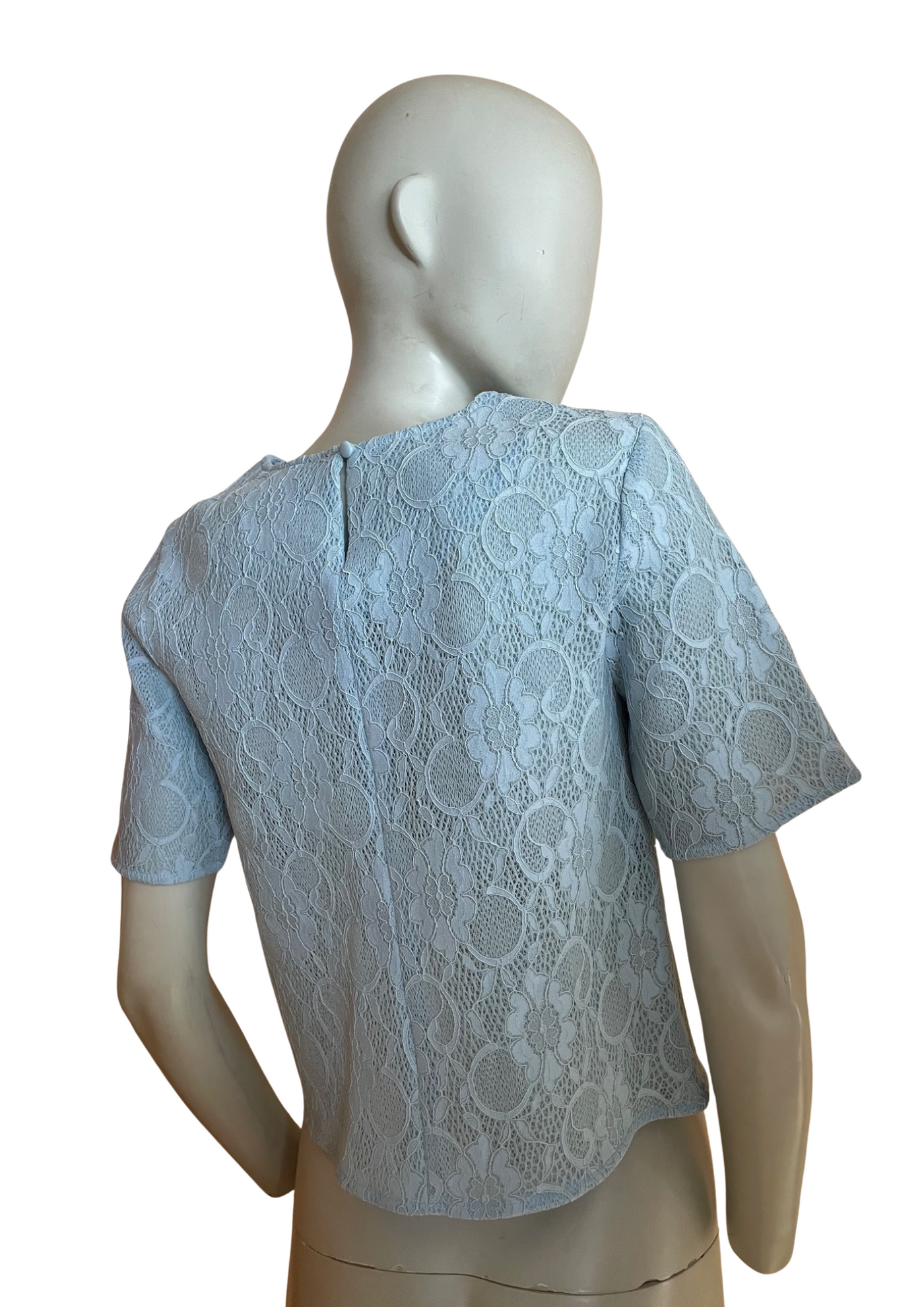 🌸 Haut en dentelle bleu Taille 36 🌸