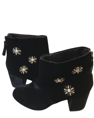Boots en velours à strass Pointure 41