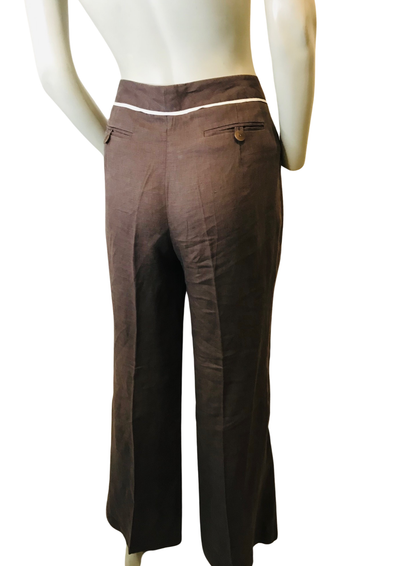 Pantalon Lin Marron Taille 40  🌟