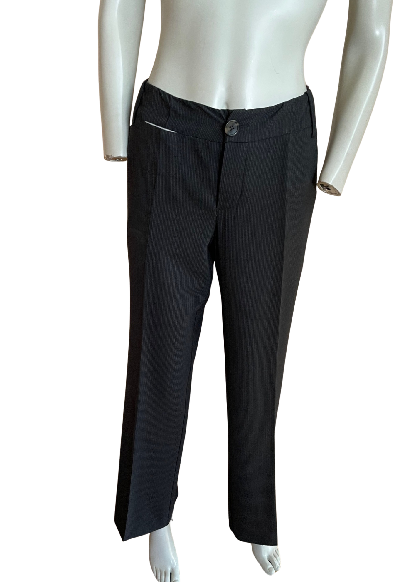 🌟 Pantalon gris anthracite à fines rayures Taille 38🌟