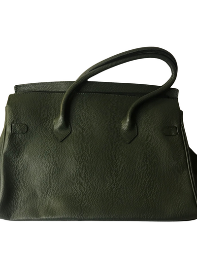 👜✨ Sac à main vert bouteille en cuir – Élégance intemporelle ✨👜