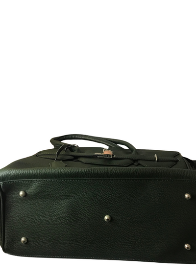 👜✨ Sac à main vert bouteille en cuir – Élégance intemporelle ✨👜