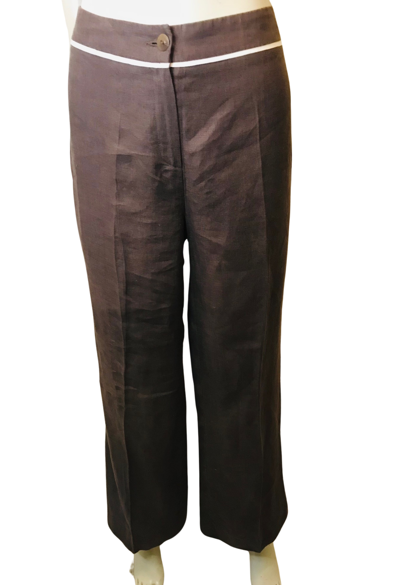 Pantalon Lin Marron Taille 40  🌟