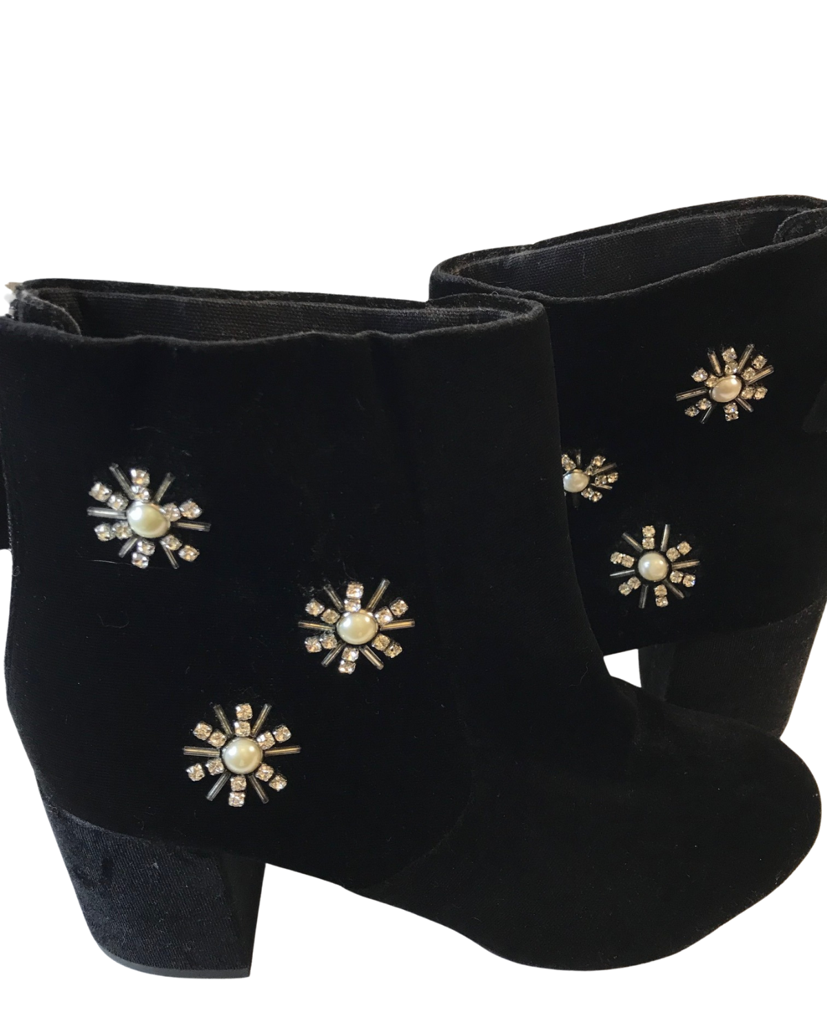 Boots en velours à strass Pointure 41