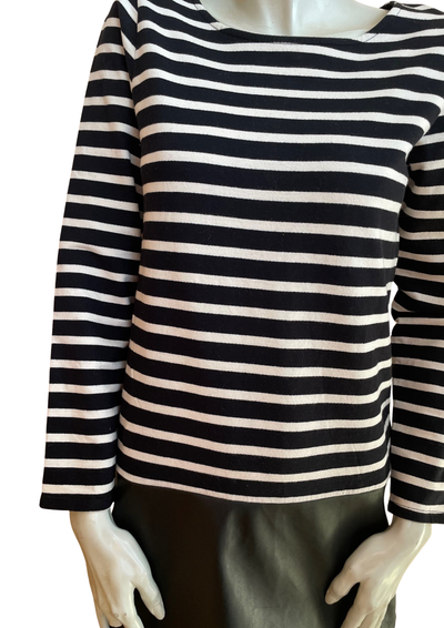 Robe marinière bi-matière Taille 38 👗⚓️🖤