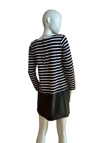 Robe marinière bi-matière Taille 38 👗⚓️🖤