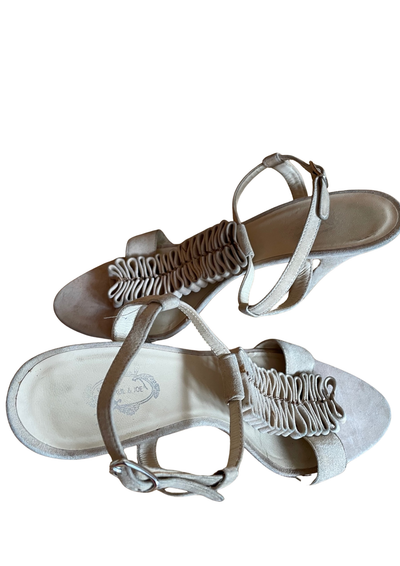 👠 Sandales “Vero Cuoio” T-strap Suédé Beige Pointure 38 👠