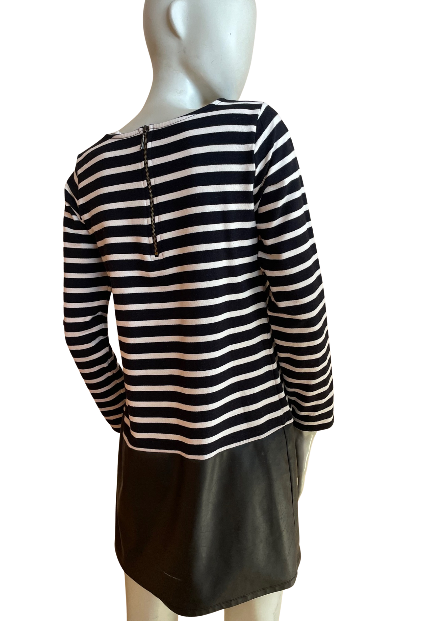 Robe marinière bi-matière Taille 38 👗⚓️🖤