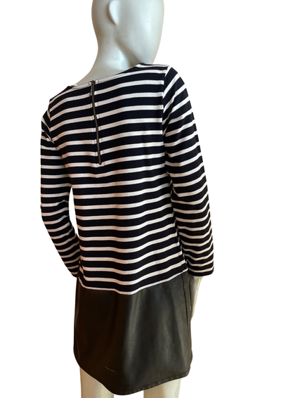 Robe marinière bi-matière Taille 38 👗⚓️🖤