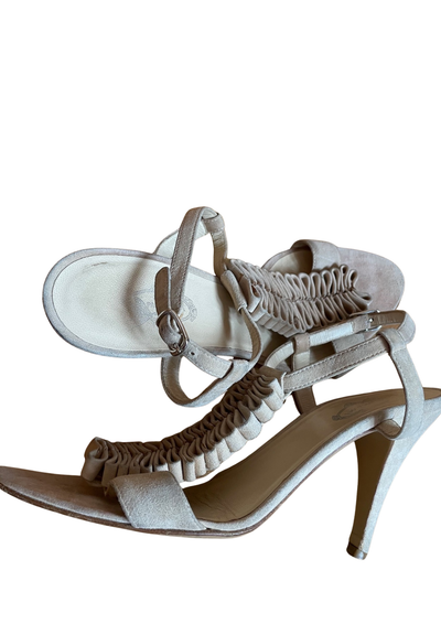 👠 Sandales “Vero Cuoio” T-strap Suédé Beige Pointure 38 👠