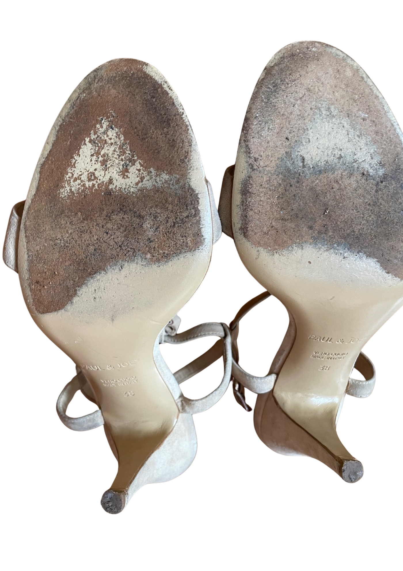 👠 Sandales “Vero Cuoio” T-strap Suédé Beige Pointure 38 👠