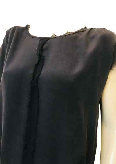 Robe bleu foncé en soie Taille 36 🖤✨