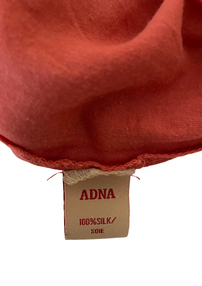 🍑Jupe corail 100% soie modèle Adna - Taille 38💫