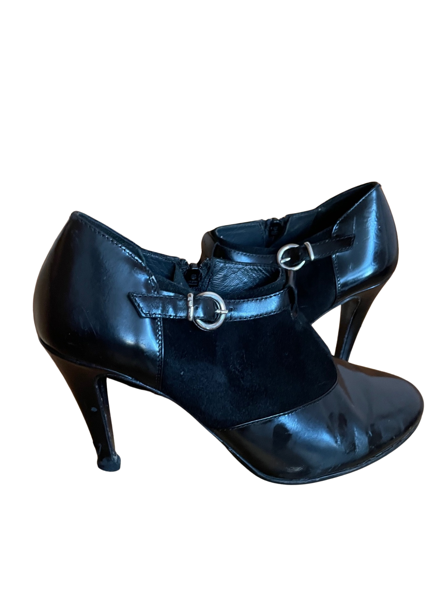 🖤 Low boots  – Cuir & daim noir Pointure 37 👢