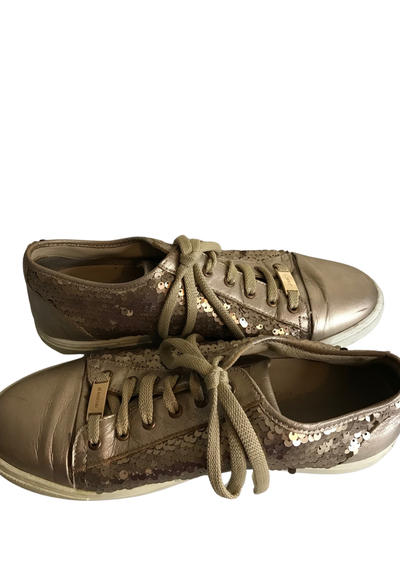 🌟 Baskets dorées à paillettes Pointure 38 🌟