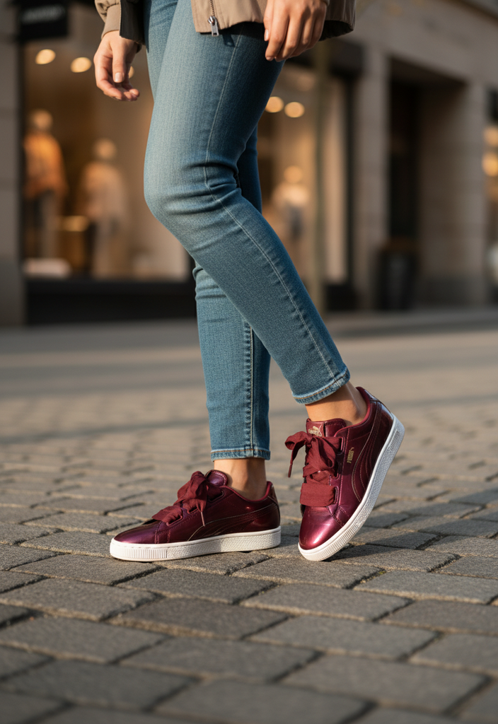 👟 Baskets Vernies Bordeaux Pointure 39 💫