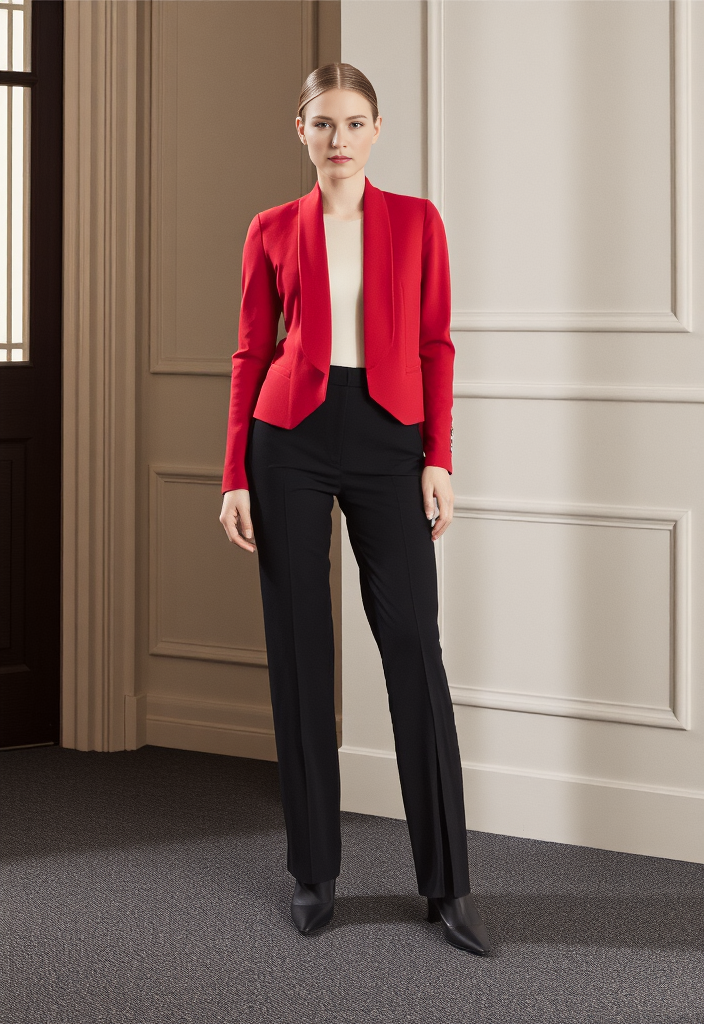 💥 Élégant blazer rouge taille 40 💥