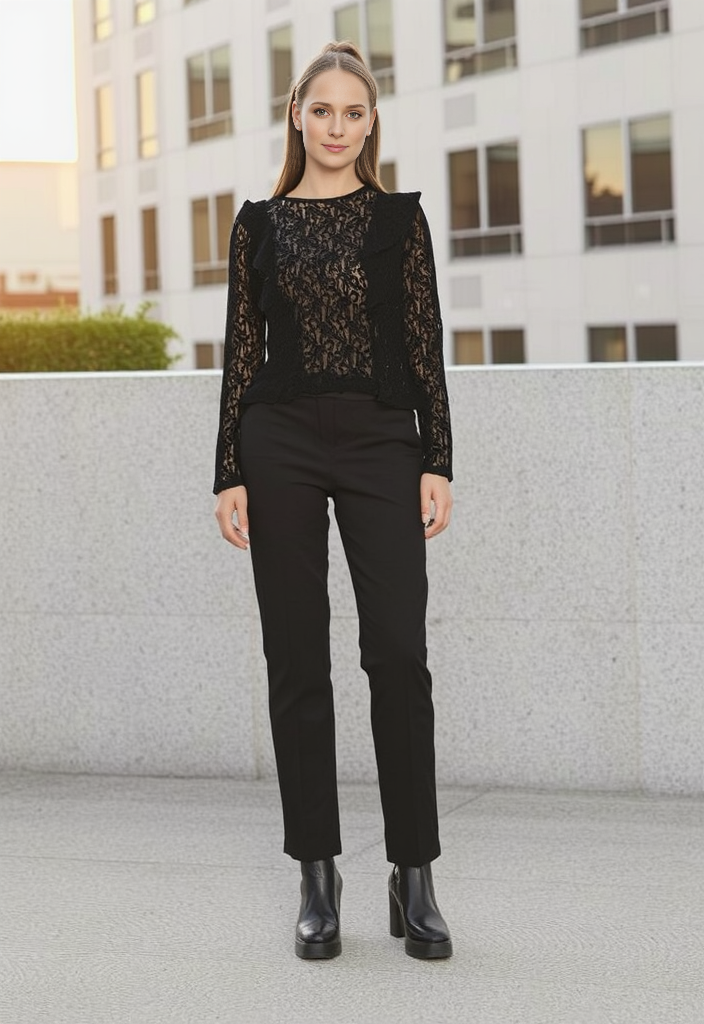 🖤✨ Top dentelle – Élégance intemporelle Taille 40 ✨🖤
