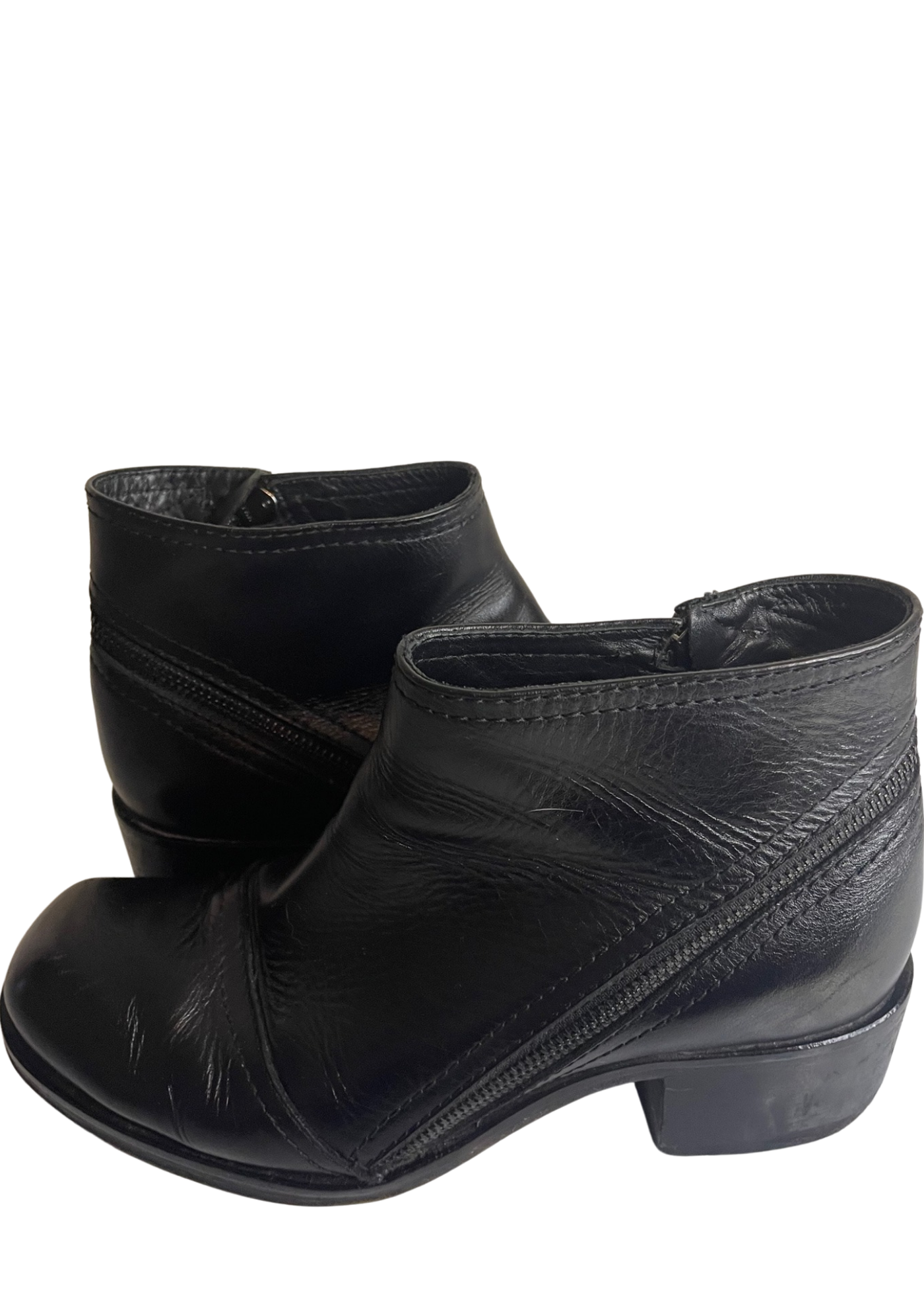 🖤 Bottines en cuir noir Pointure 37 🖤