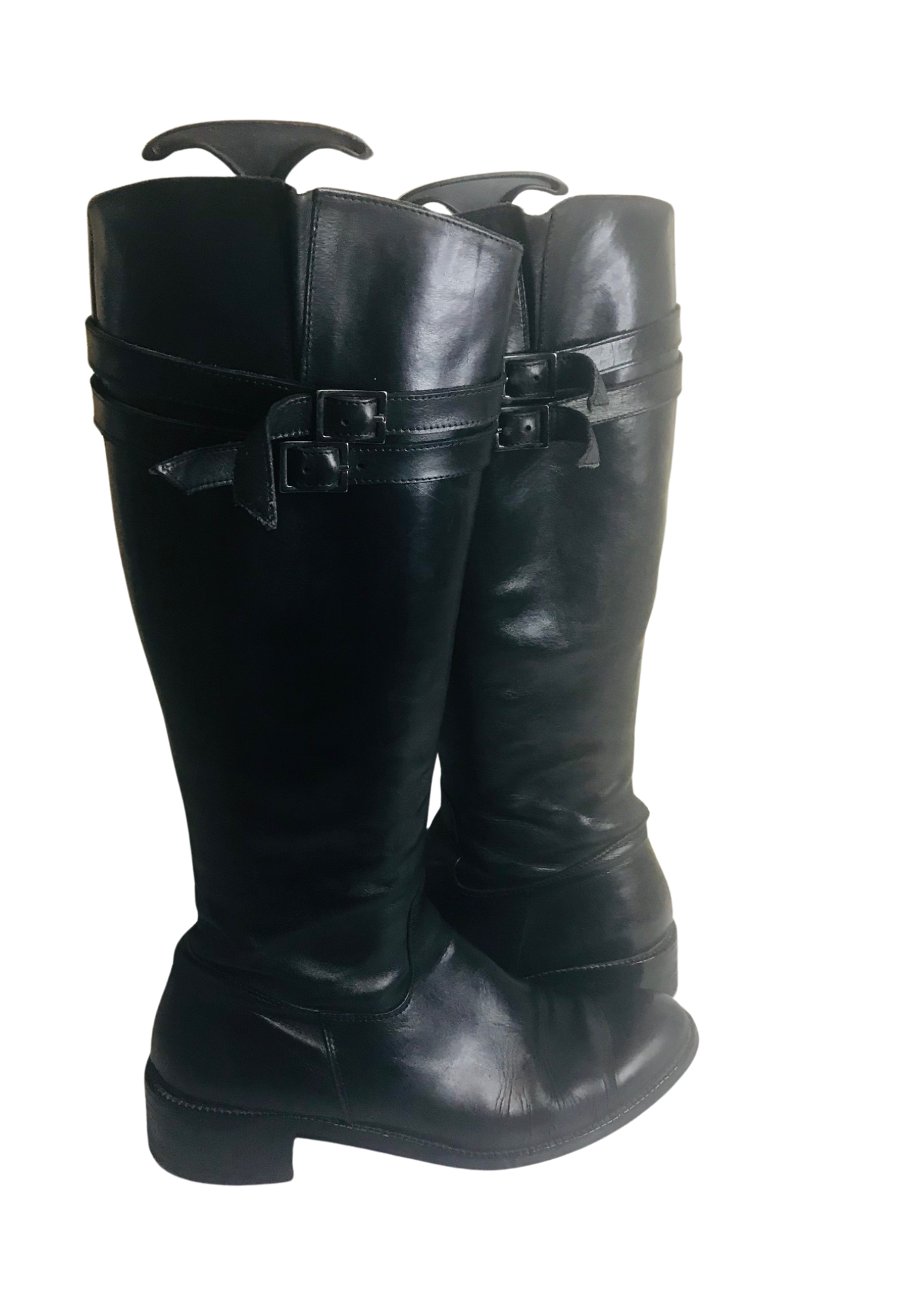 👢 Superbes bottes en cuir noir Made in Italy Pointure 38.5 👢