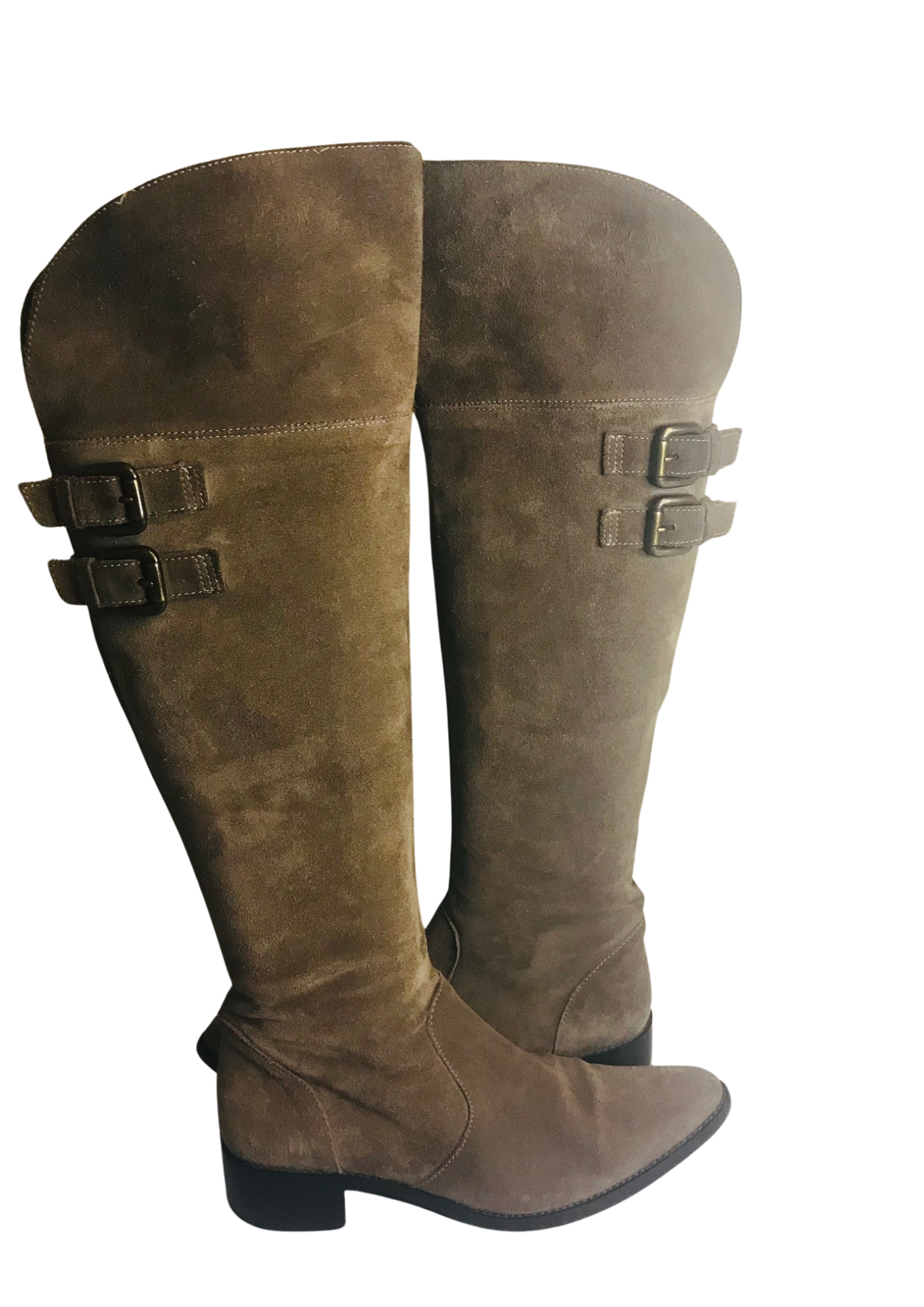 👜 Superbes bottes hautes en daim marron  Pointure 36 👜