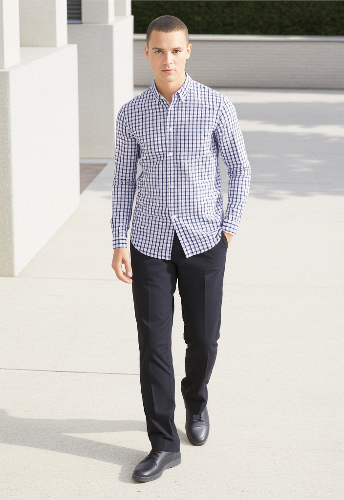 👕 Chemise à carreaux Taille S 👕