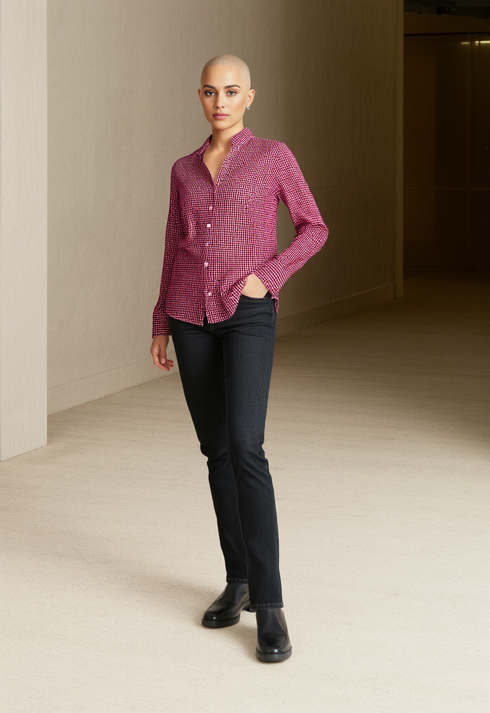🌟 Chemise à carreaux rouge Taille 34 🌟