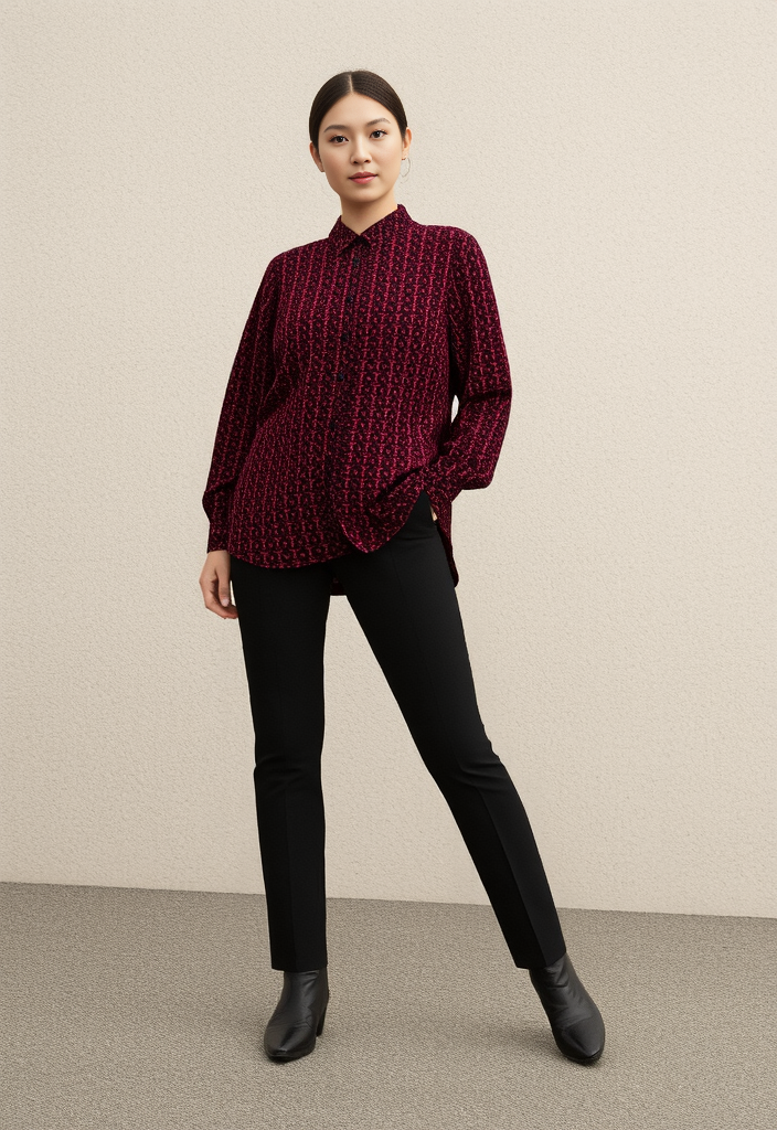 🌟 Chemise à motifs Taille 40 🌟