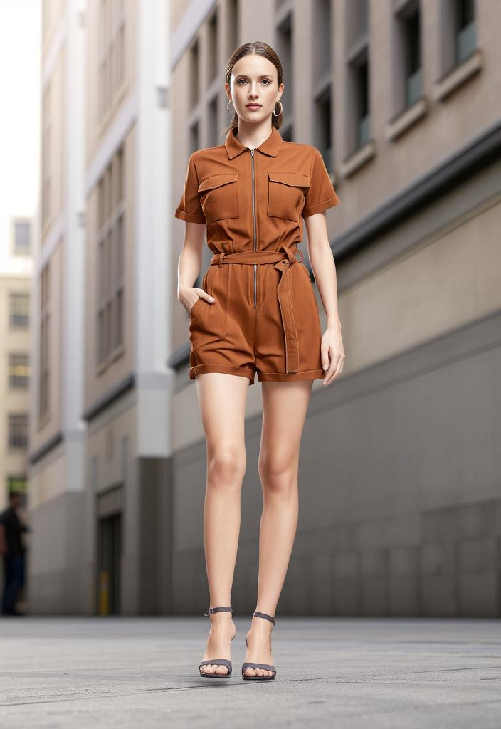 👗 Superbe combinaison camel Taille 38 👗