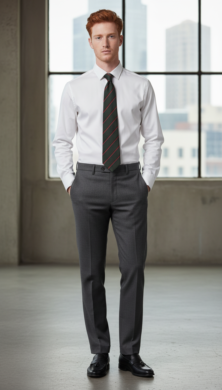 🎩 Cravate rayée en soie Élégance intemporelle ✨