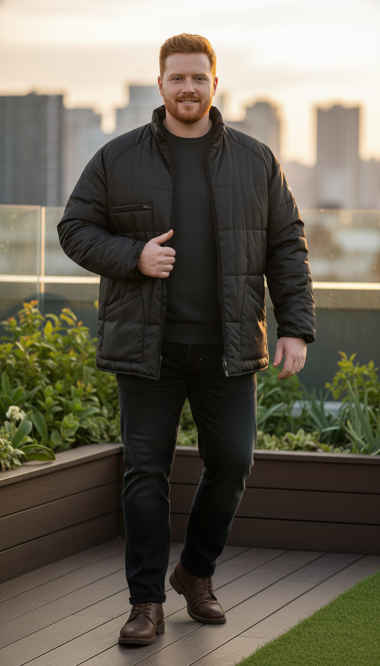 🧥 Doudoune noire réversible Taille XL ❄️