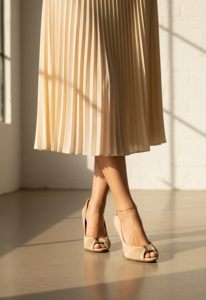 👠 Escarpins ouverts en daim beige Pointure 39 – Made in Italy 🇮🇹✨