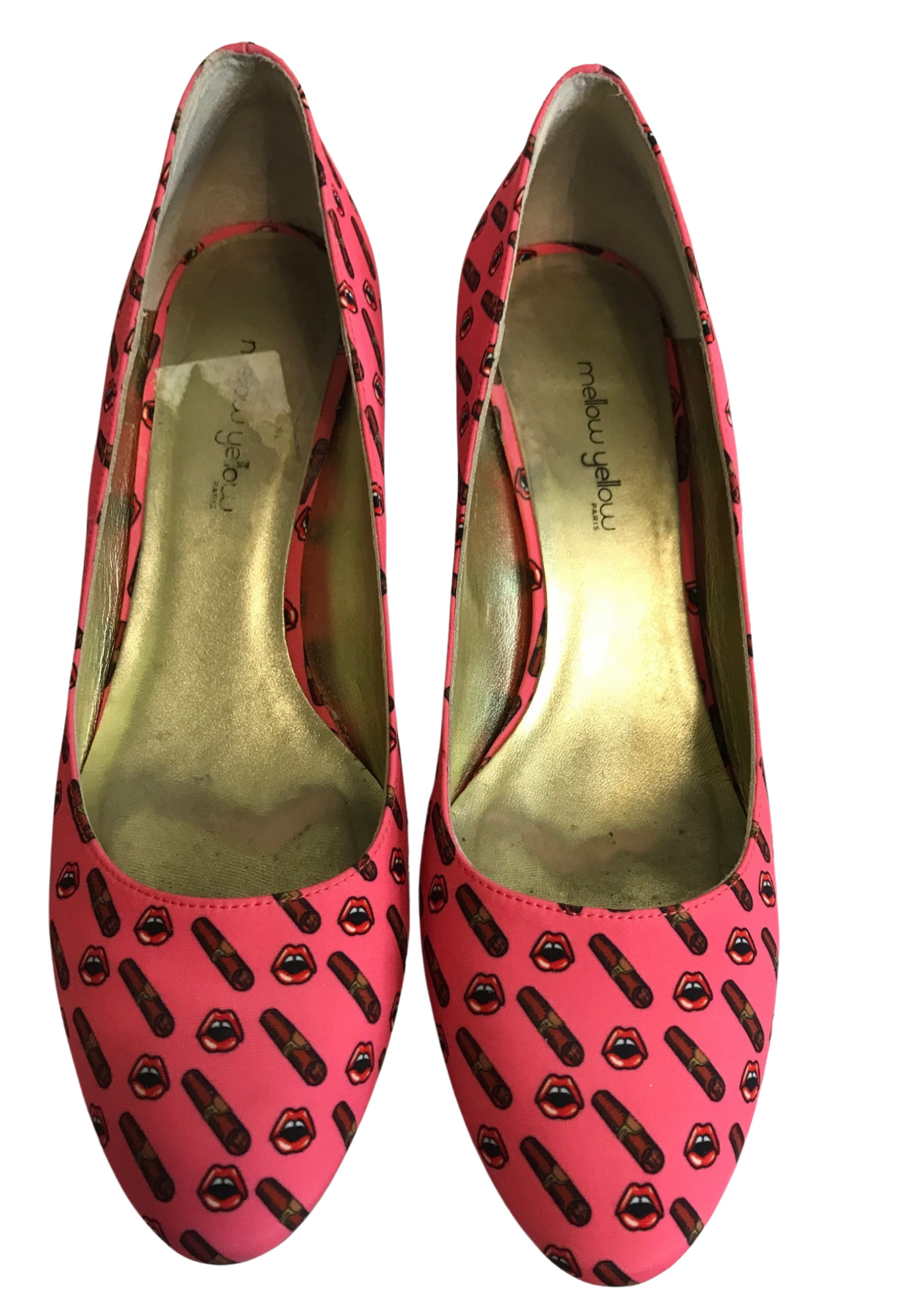 👠 Escarpins originaux motifs rouges à lèvres 💄✨ – Pointure 41