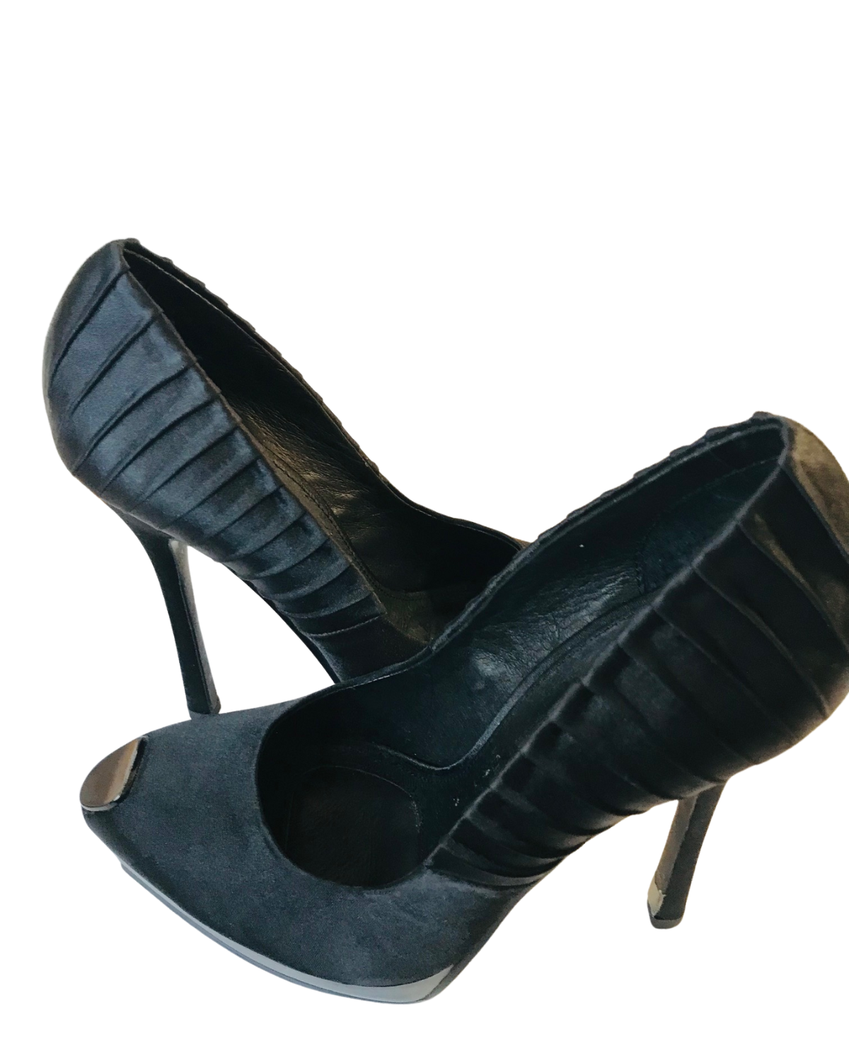 Escarpins Satin Noir Pointure 36 👠💎