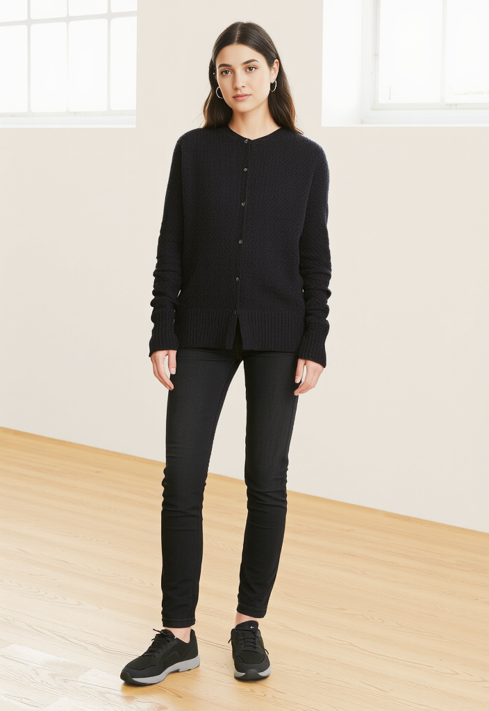 🖤 Élégant cardigan noir en dentelle Taille 36 🖤