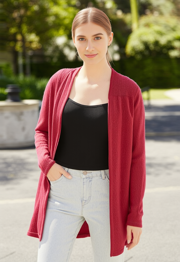 🌺 Cardigan 100% Lin – Taille 36 🌺