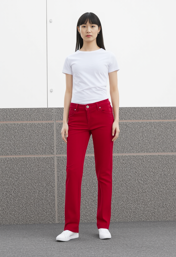 👖✨ Jean slim rouge – Modèle Gabye Taille 36