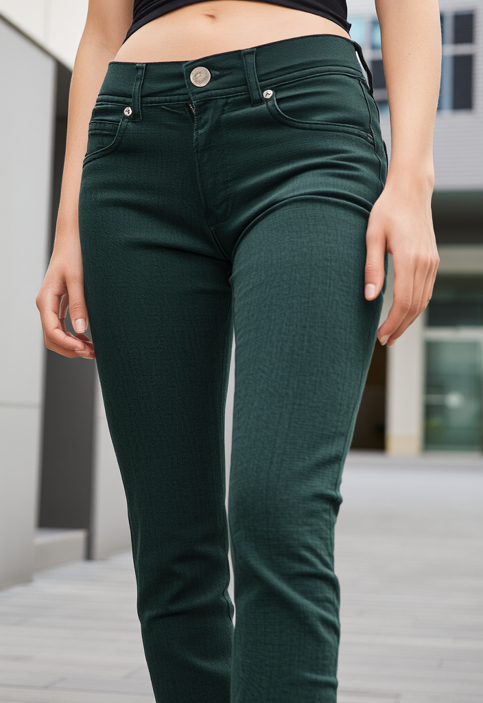 🌟 Jean slim vert Taille 36 🌟