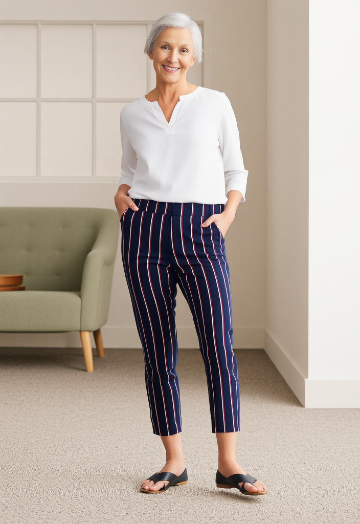 ✨ Pantalon rayé multicolore – Taille 36 ✨👖