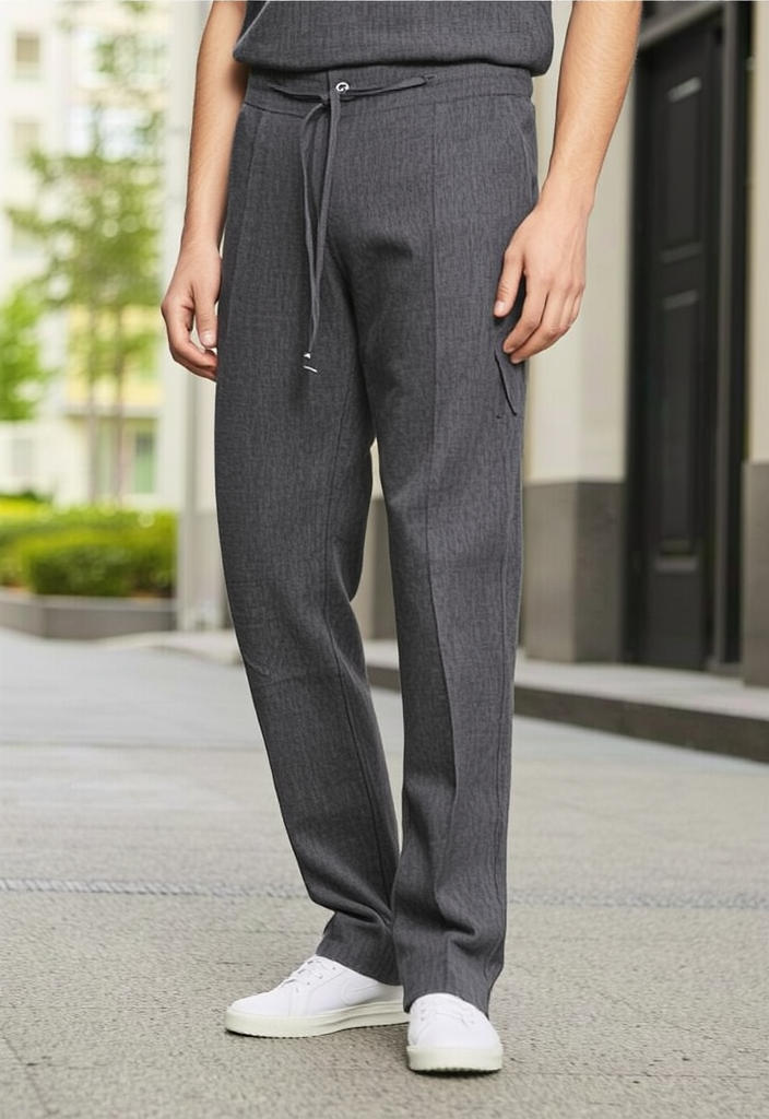 👖 Pantalon en lin gris Taille L (Neuf)👖