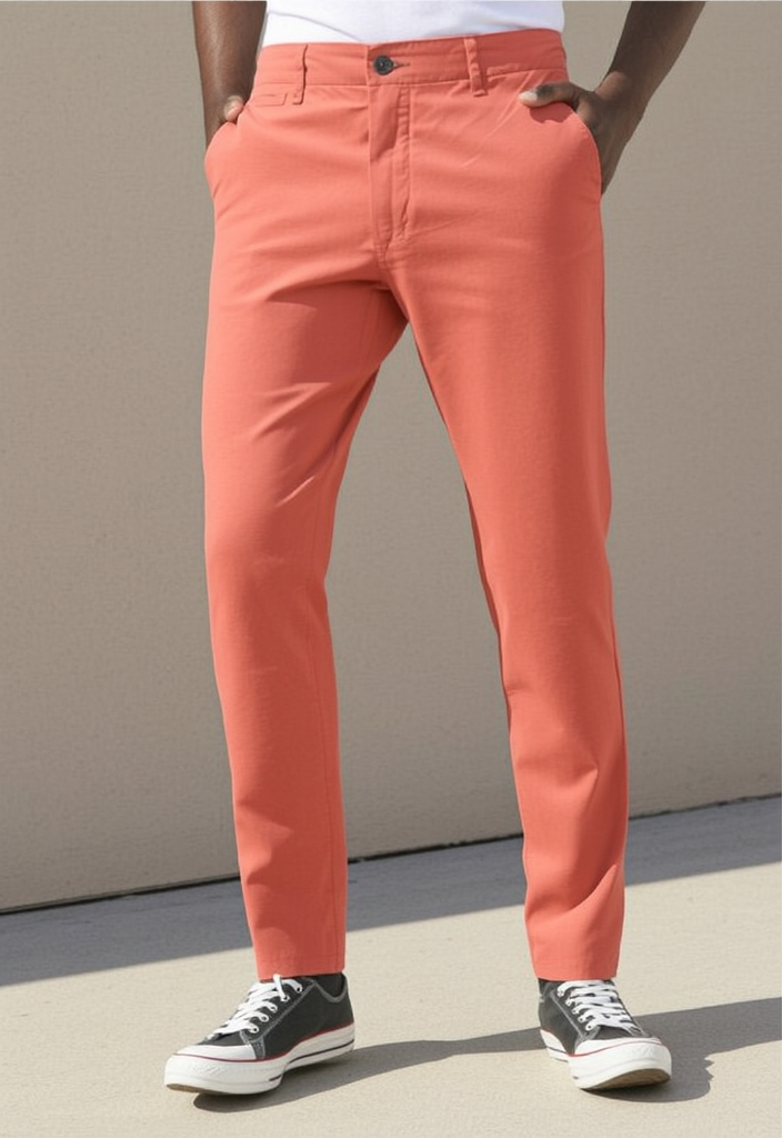 ✨ Pantalon Chino Saumon  – Taille 46 👖🧡