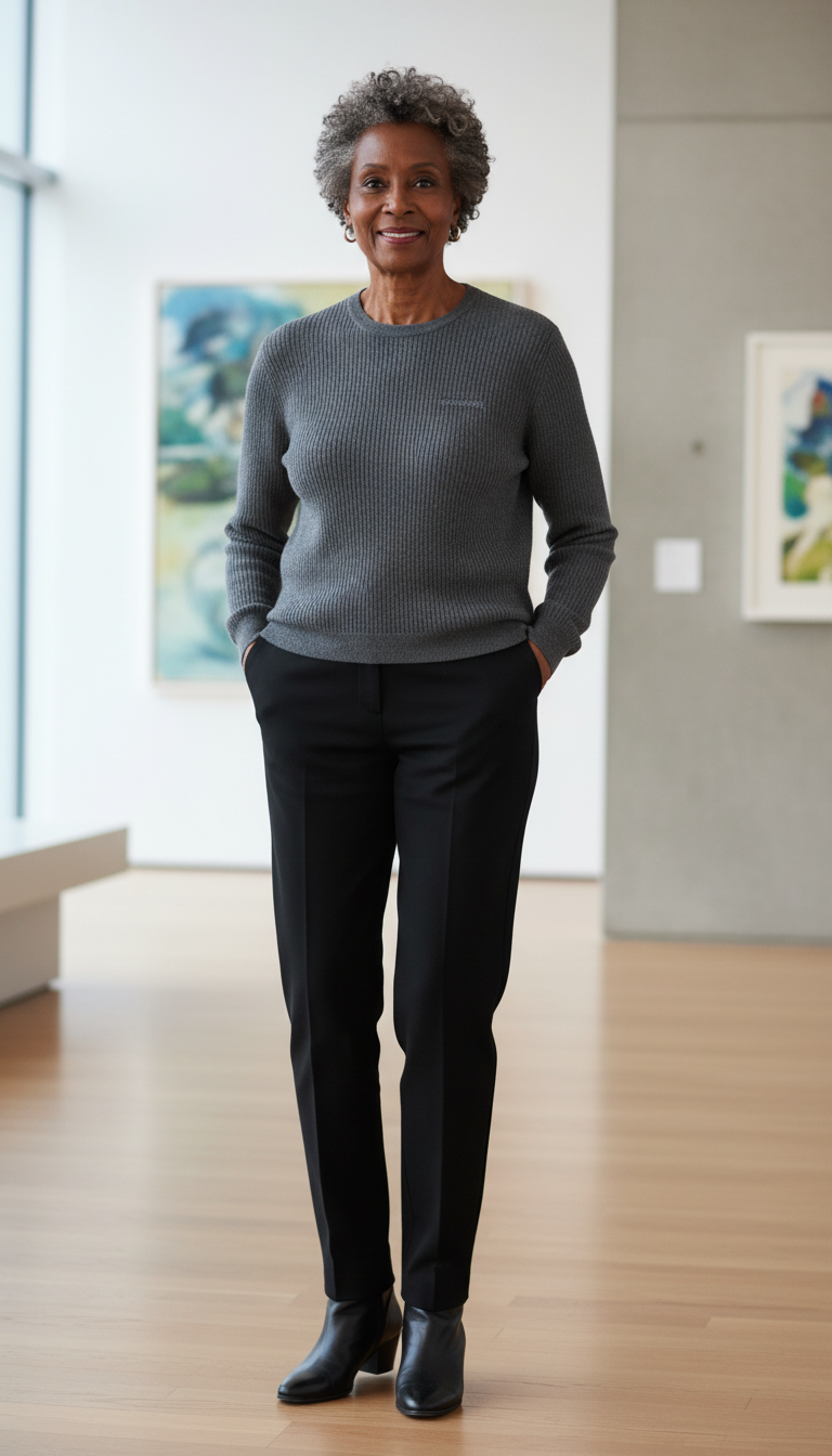 🧶 Pull gris 100% laine – Taille 38 ✨