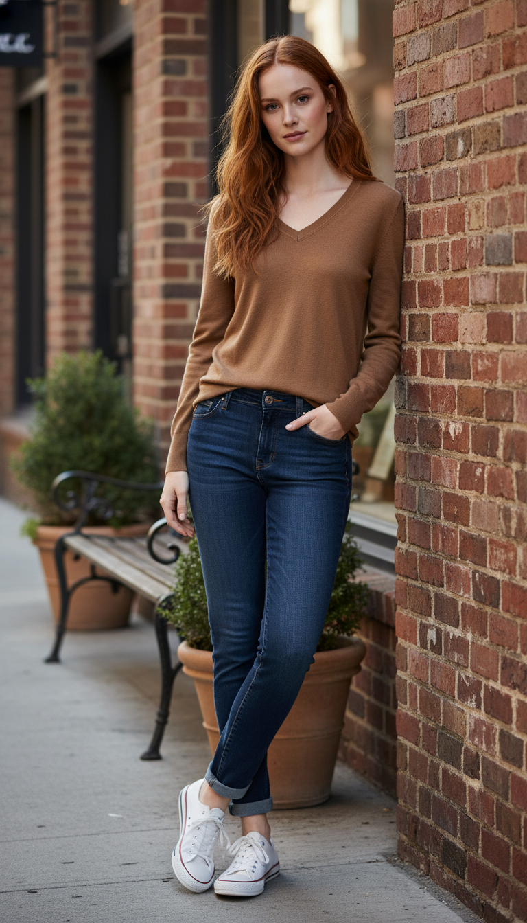 ✨ Pull 100% laine marron — Taille 38 🧶🤎