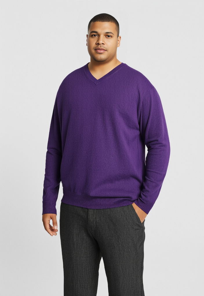 💥 Pull en cachemire violet Taille XXL 💥