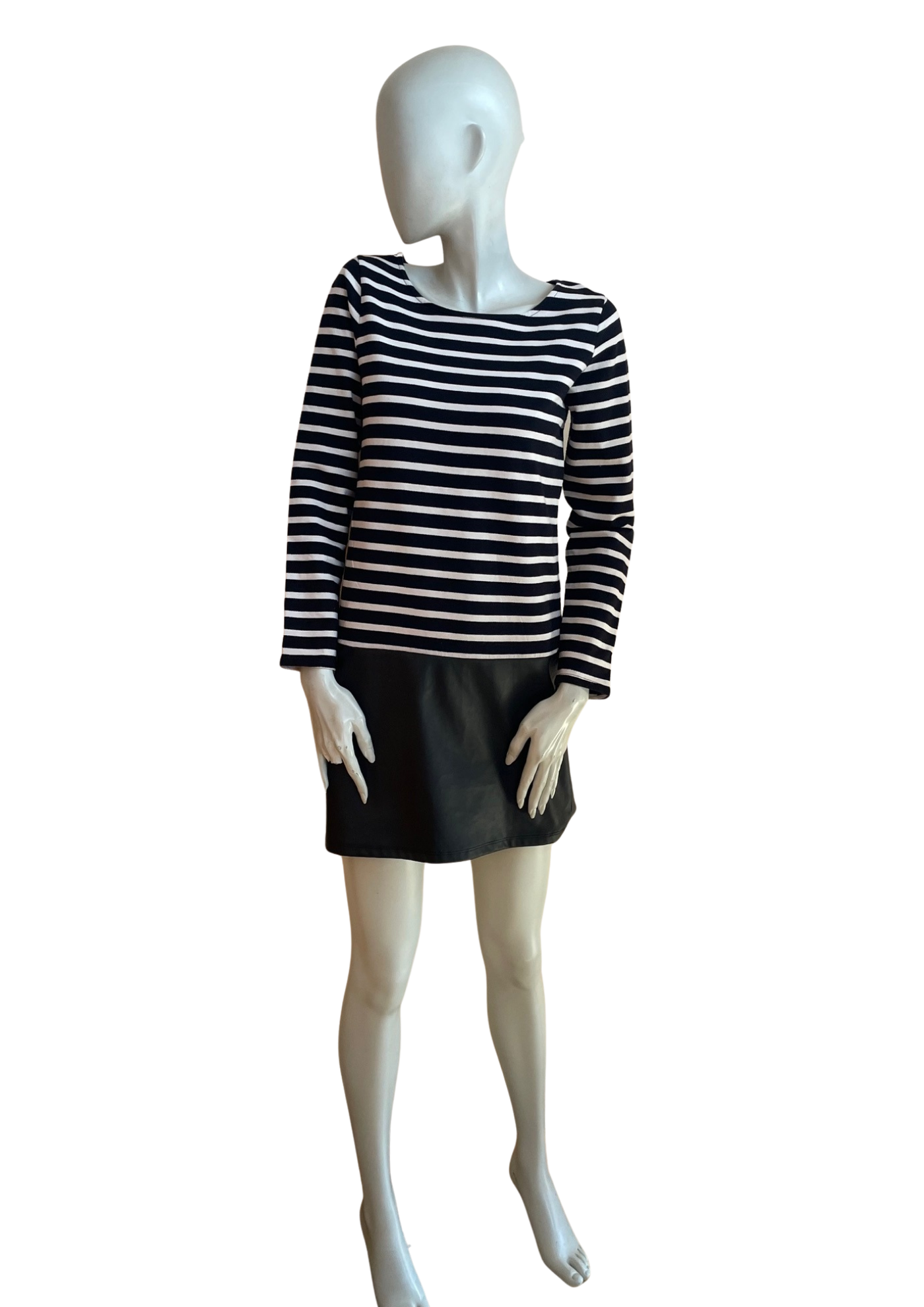 Robe marinière bi-matière Taille 38 👗⚓️🖤
